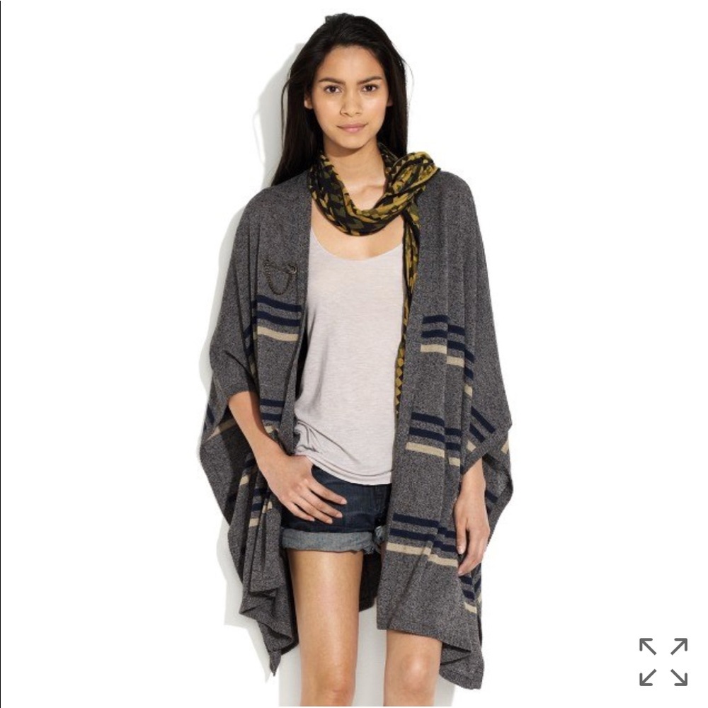 Madewell summertime poncho wrap sweater - Picture 1 of 5